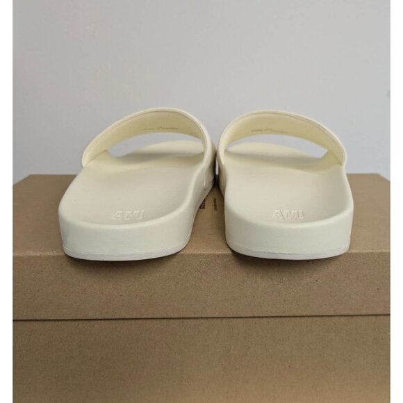 AMI Paris Ami De Coeur Poolslides Off White EU38 USN400.AA0002 - Picture 4 of 9